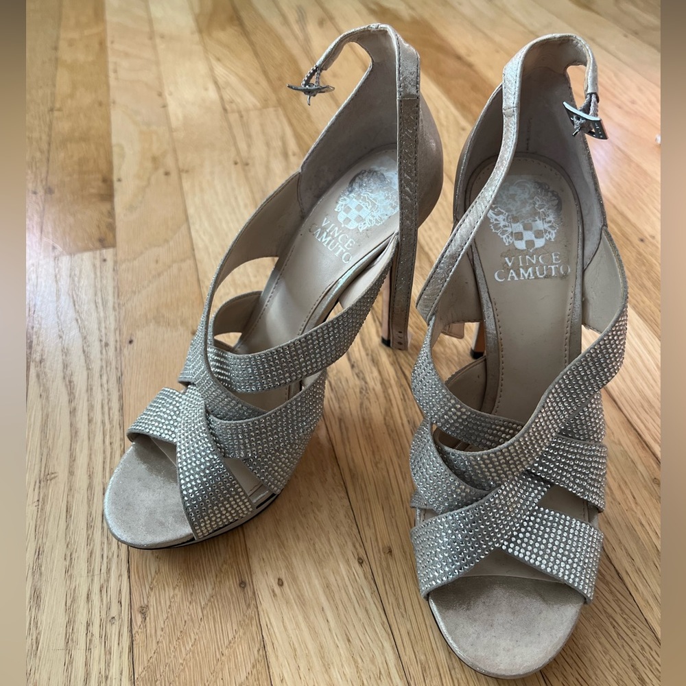 Vince Camuto heels with rhinestones size 6.5